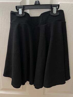 Urban Coco Black Skater Skirt | Flowy A-Line Mini | Size S